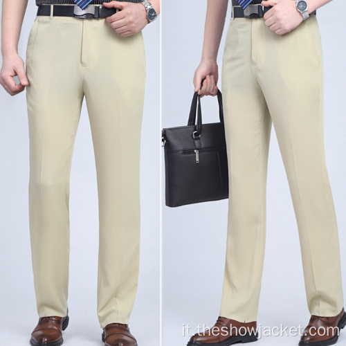 Oen Pantaloni semplici da uomo alla moda con gamba dritta personalizzati